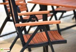 Chaise De Jardin Pliante En Bois D’Eucalyptus Et Aluminium Flamingo -Solid || Axi || EXIT TOYS Soldes Boutique chaise jardin pliante bois eucalyptus aluminium flamingo 2