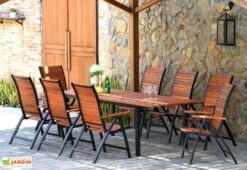 Chaise De Jardin Pliante En Bois D’Eucalyptus Et Aluminium Flamingo -Solid || Axi || EXIT TOYS Soldes Boutique chaise jardin pliante bois eucalyptus aluminium flamingo 3