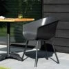 Chaise De Jardin En Résine Et Aluminium Amalia (lot De 2) -Solid || Axi || EXIT TOYS Soldes Boutique chaise jardin resine aluminium amalia noir