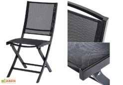 Salon De Jardin Bali : Table Extensible + 6 Fauteuils + 4 Chaises -Solid || Axi || EXIT TOYS Soldes Boutique chaise salon de jardin bali aluminium textilene