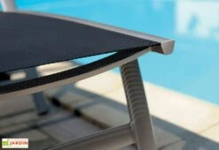 Chaise De Jardin Alu Et Textilux Empilable Trento Gris Graphite (lot De 6) -Solid || Axi || EXIT TOYS Soldes Boutique chaise trento noire 1 1