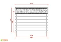 Solid Abri De Jardin P88904 28mm (388x298) -Solid || Axi || EXIT TOYS Soldes Boutique chalet de jardin bois brut p88904 10m2