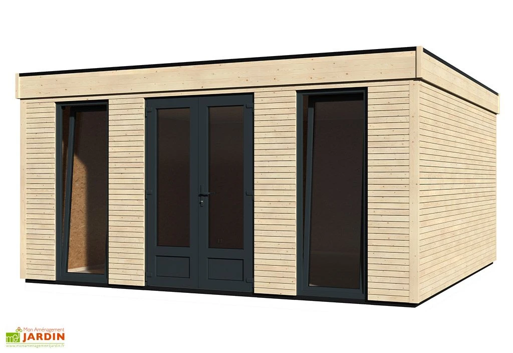 Chalet En Bois Habitable Isolé 90 Mm Double Vitrage Toit Plat 23,04 M² 7 Chalet En Bois Habitable Isolé 90 Mm Double Vitrage Toit Plat 23,04 M² – Image 5