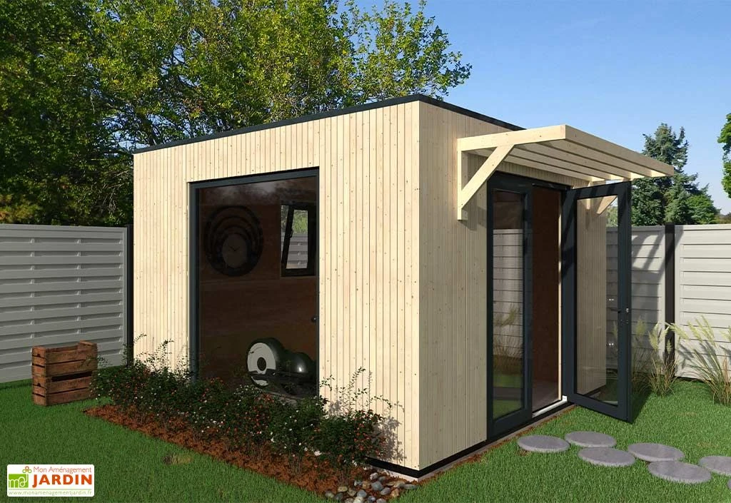 Studio De Jardin Modulable En Bois De Sapin Brut Como 13 M² 4 Studio De Jardin Modulable En Bois De Sapin Brut Como 13 M² – Image 2