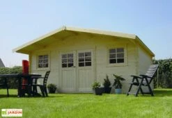 Solid Abri De Jardin Bois Zurich 28mm (508x388cm) Traité En Option