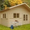 Solid Abri De Jardin Bois Week-End 40 Mm (508x508cm) 2 Solid Abri De Jardin Bois Week-End 40 Mm (508x508cm) -Solid || Axi || EXIT TOYS Soldes Boutique chalet s8971