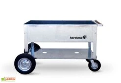 Chariot De Jardinage En Acier à Roulettes - Swivel -Solid || Axi || EXIT TOYS Soldes Boutique chariot acier roulettes jardiniere