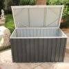 Coffre De Jardin En Métal Gris Anthracite Duramax - 174 X 73 X 73 Cm -Solid || Axi || EXIT TOYS Soldes Boutique coffre de rangement metal 130 1