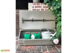 Coffre De Jardin Avec Poignées – 50 L -Solid || Axi || EXIT TOYS Soldes Boutique coffre jardin 50l taupe ex