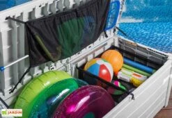 Coffre De Jardin Et Piscine Keter Blanc En Résine – Pool Box 455 L -Solid || Axi || EXIT TOYS Soldes Boutique coffre jardin piscine keter resine blanc pool box 455l 1