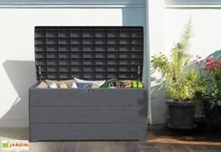 Coffre De Rangement Extérieur En Résine — 416 L -Solid || Axi || EXIT TOYS Soldes Boutique coffre rangement 416l 03