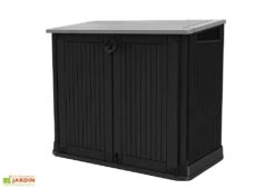 Coffre De Rangement Extérieur En Résine 880 L -Solid || Axi || EXIT TOYS Soldes Boutique coffre rangement exterieur noir