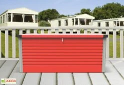 Coffre De Rangement Design En Métal PatioBox 135x78,5x72cm (4 Coloris) -Solid || Axi || EXIT TOYS Soldes Boutique coffre rangement jardin metal acier galvanise trimetals patiobox s 2