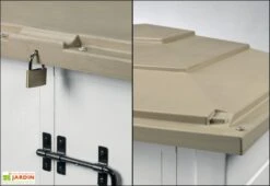 Coffre De Rangement Multifonction En PVC 1100L 122x82x130cm -Solid || Axi || EXIT TOYS Soldes Boutique coffre rangement jardin resine 1100l box evo 100 garofalo