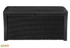 Coffre De Rangement Rio Anthracite -Solid || Axi || EXIT TOYS Soldes Boutique coffre rangement jardin resine tressee rio anthracite 2