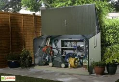 Coffre De Rangement Métal Storeguard Vert (196x89x113) -Solid || Axi || EXIT TOYS Soldes Boutique coffre rangement metal jardin trimetals vert 2