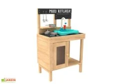 Cuisine En Bois : Plaque De Cuisson, évier, Four Et étagère – TP Junior Cook