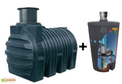 Cuve Récupérateur Eau Enterrée 3200L Nappes Souterraines + Biovitor -Solid || Axi || EXIT TOYS Soldes Boutique cuve eau enterree avec biovitor g0002171