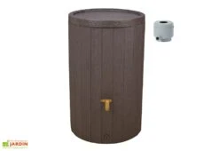 Garantia Récupérateur D’eau De Pluie 220 L Avec Robinet Et Collecteur – Madera -Solid || Axi || EXIT TOYS Soldes Boutique cuve eau pluie decorative imitation bois 220l madera