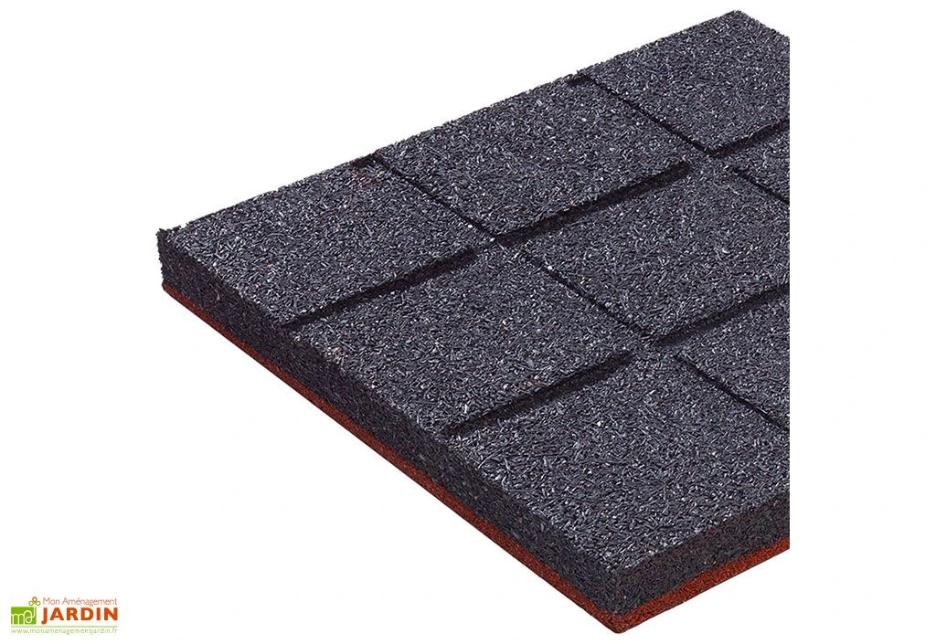 Dalles En Caoutchouc Pour Aire De Jeux Hicar 45 Mm - 1 M² (la Boîte) 5 Dalles En Caoutchouc Pour Aire De Jeux Hicar 45 Mm - 1 M² (la Boîte) – Image 3
