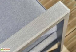 Salon De Jardin 5 Places En Aluminium - Lima -Solid || Axi || EXIT TOYS Soldes Boutique detail accoudoir fauteuil jardin alu