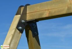 Aire De Jeux En Bois Brut Portique Balançoires Et Toboggan – 9,8 M² -Solid || Axi || EXIT TOYS Soldes Boutique detail structure portique balancoire wendi toys