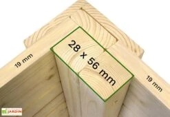 Abri De Jardin En Bois De Sapin Traité Skur 2 – 3,17 M² -Solid || Axi || EXIT TOYS Soldes Boutique details abri jardin bois skur