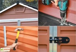 Abri De Jardin Skylight 2,8 M² Ambre | Palram - Canopia -Solid || Axi || EXIT TOYS Soldes Boutique details abri jardin skylight palram 1