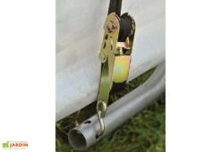 Abri De Jardin En Toile Polyéthylène Et Acier 9 M² -Solid || Axi || EXIT TOYS Soldes Boutique details abri jardin toile 9m2