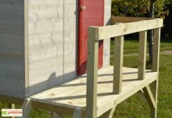 Maisonnette Pour Enfant En Bois Cabane Sur Pilotis Cigogne -Solid || Axi || EXIT TOYS Soldes Boutique details cabane bois pilotis cigogne