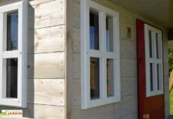 Aire De Jeux En Bois Avec Portique Balançoire Et Toboggan Alpaka -Solid || Axi || EXIT TOYS Soldes Boutique details cabane bois portique balancoire toboggan alpaka