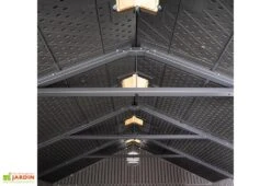 Lifetime Abri De Jardin En Résine Effet Bois – 7,11 M² -Solid || Axi || EXIT TOYS Soldes Boutique details charpente cabane jardin resine