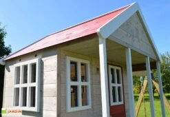 Aire De Jeux En Bois Avec Portique Balançoire Et Toboggan Alpaka -Solid || Axi || EXIT TOYS Soldes Boutique details maisonnette bois portique balancoire toboggan alpaka