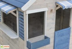 Maisonnette Pour Enfant En Bois Brut Delfin -Solid || Axi || EXIT TOYS Soldes Boutique details maisonnette enfant bois delfin