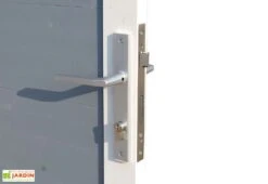 Abri De Jardin En Bois De Sapin Traité Skur 2 – 3,17 M² -Solid || Axi || EXIT TOYS Soldes Boutique details porte abri jardin bois skur gris