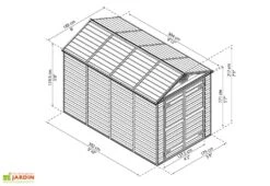 Abri De Jardin Skylight 5,6 M² Ambre | Palram - Canopia -Solid || Axi || EXIT TOYS Soldes Boutique dimensions abri jardin skylight 702921 palram