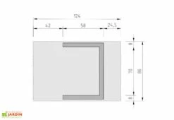 Abri Pour Robot Tondeuse En Bois D’Épicéa Brut Toit Relevable 7 Abri Pour Robot Tondeuse En Bois D’Épicéa Brut Toit Relevable -Solid || Axi || EXIT TOYS Soldes Boutique dimensions abri robot tondeuse bois weka