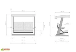 Balancelle De Jardin 3 Personnes - Bois Exotique – Sia 2400 11 Balancelle De Jardin 3 Personnes - Bois Exotique – Sia 2400 -Solid || Axi || EXIT TOYS Soldes Boutique dimensions balancelle jardin bois westmann as1500a