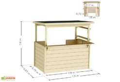 Cabane Enfant En Bois Soulet Façon Poolhouse – Playa -Solid || Axi || EXIT TOYS Soldes Boutique dimensions cabane bois enfant playa soulet