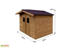 Abri De Jardin En Bois D’épicéa Traité Therma – 7,58 M² -Solid || Axi || EXIT TOYS Soldes Boutique dimensions cabanon jardin bois therma