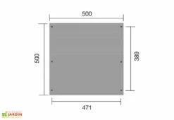 Carport Double En Bois De Pin Traité Et PVC - 25 M² -Solid || Axi || EXIT TOYS Soldes Boutique dimensions carport double bois pin pvc 25m