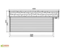 Solid Abri De Jardin Bois Vernier 28mm (538x538cm) Traité En Option -Solid || Axi || EXIT TOYS Soldes Boutique dimensions chalet s8346