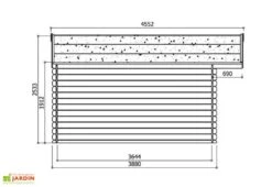 Solid Abri De Jardin Bois Zurich 28mm (508x388cm) Traité En Option -Solid || Axi || EXIT TOYS Soldes Boutique dimensions chalet s835 1