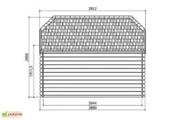Solid Abri De Jardin Bois Limerick 28mm (298x388cm) Traité En Option -Solid || Axi || EXIT TOYS Soldes Boutique dimensions chalet s8505