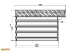 Solid Abri De Jardin Bois Rostock 40mm (568x388cm) -Solid || Axi || EXIT TOYS Soldes Boutique dimensions chalet s8970 1