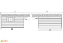 Solid Abri De Jardin Bois Chamonix 40mm (478x418cm) -Solid || Axi || EXIT TOYS Soldes Boutique dimensions chalet s8981