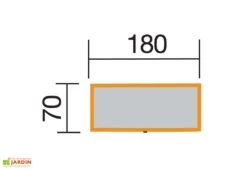 Coffre De Jardin En Bois De Pin Traité Et Tôle Galvanisée 78 X 188 Cm -Solid || Axi || EXIT TOYS Soldes Boutique dimensions coffre jardin bois pin weka