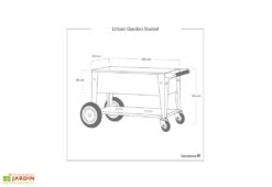 Chariot De Jardinage En Acier à Roulettes - Swivel -Solid || Axi || EXIT TOYS Soldes Boutique dimensions plan chariot potager