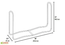 Porte-bûches En Acier Inoxydable – 244 Cm 11 Porte-bûches En Acier Inoxydable – 244 Cm -Solid || Axi || EXIT TOYS Soldes Boutique dimensions porte buches 1