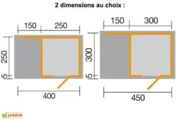 Bungalow Design Avellino (400x250cm) 45 Mm -Solid || Axi || EXIT TOYS Soldes Boutique dimensions quadro1 1